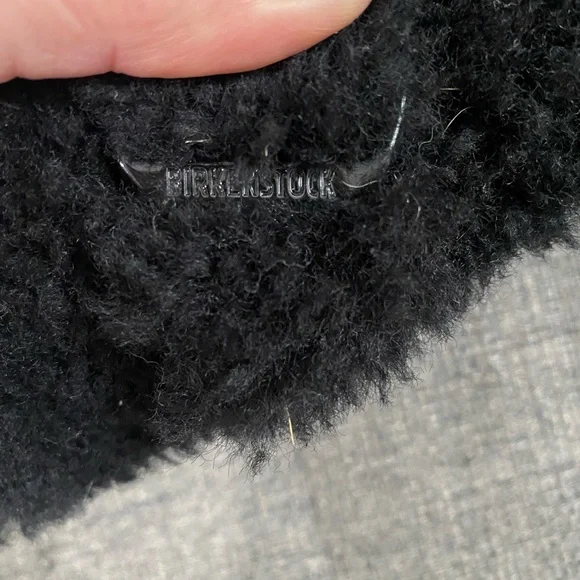 Birkenstock Boston Sherling Real Fur Black Clogs Women Size 7 - Picture 5 of 11